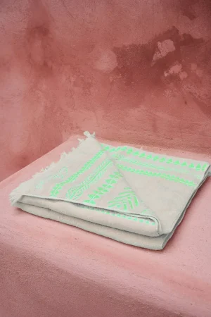 Devotion TWINS Beach Towel-N.Green/Offwhite^Women Towels
