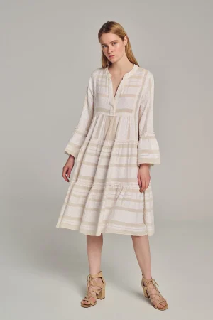 Devotion TWINS Ella Midi-Ecru/Offwhite^Women Dresses
