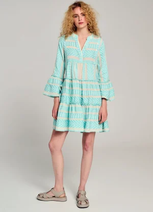Devotion TWINS Ella Short-B.Blue/Offwhite^Women Dresses