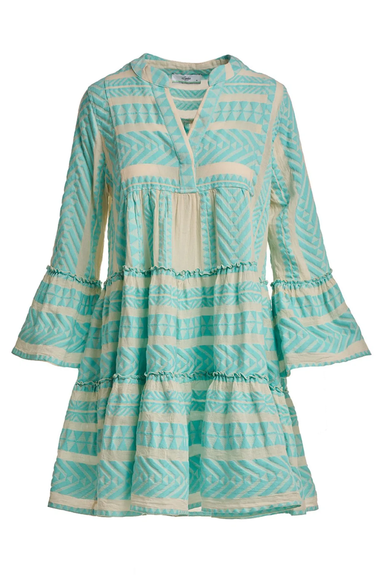 Devotion TWINS Ella Short-B.Blue/Offwhite^Women Dresses