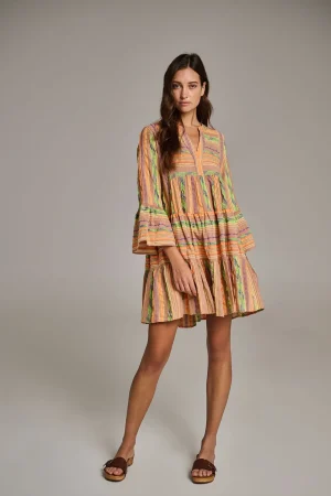 Devotion TWINS Ella Short-Beige/Orange^Women Dresses