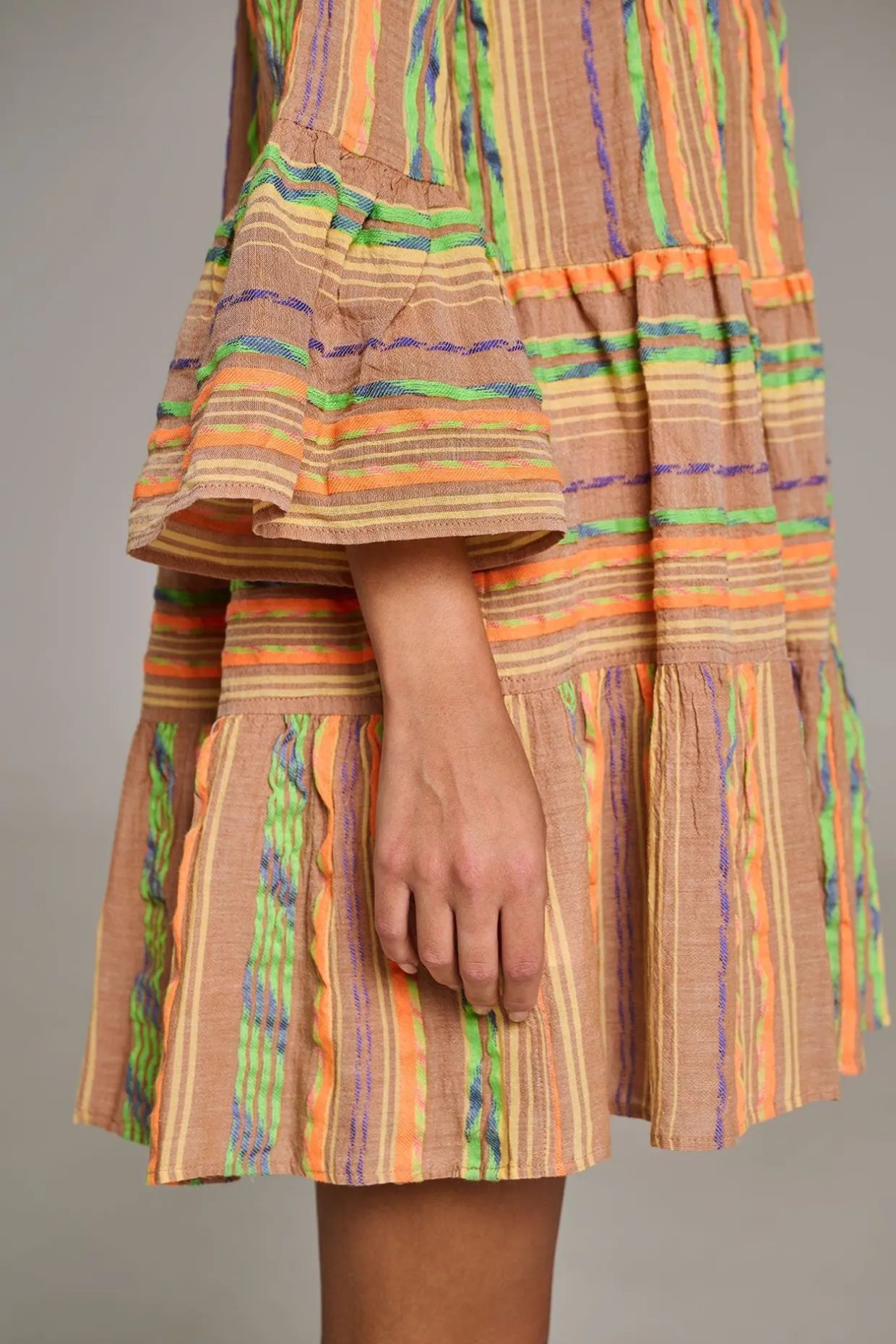 Devotion TWINS Ella Short-Beige/Orange^Women Dresses
