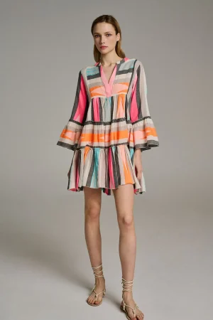 Devotion TWINS Ella Short-M.Orange/Pink^Women Dresses