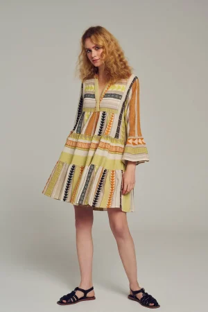 Devotion TWINS Ella Short-Multi Lime/Black^Women Dresses