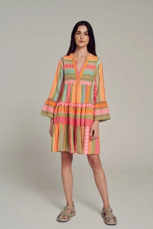 Devotion TWINS Ella Short-Multi N.Pink/Orange^Women Mommy & Me