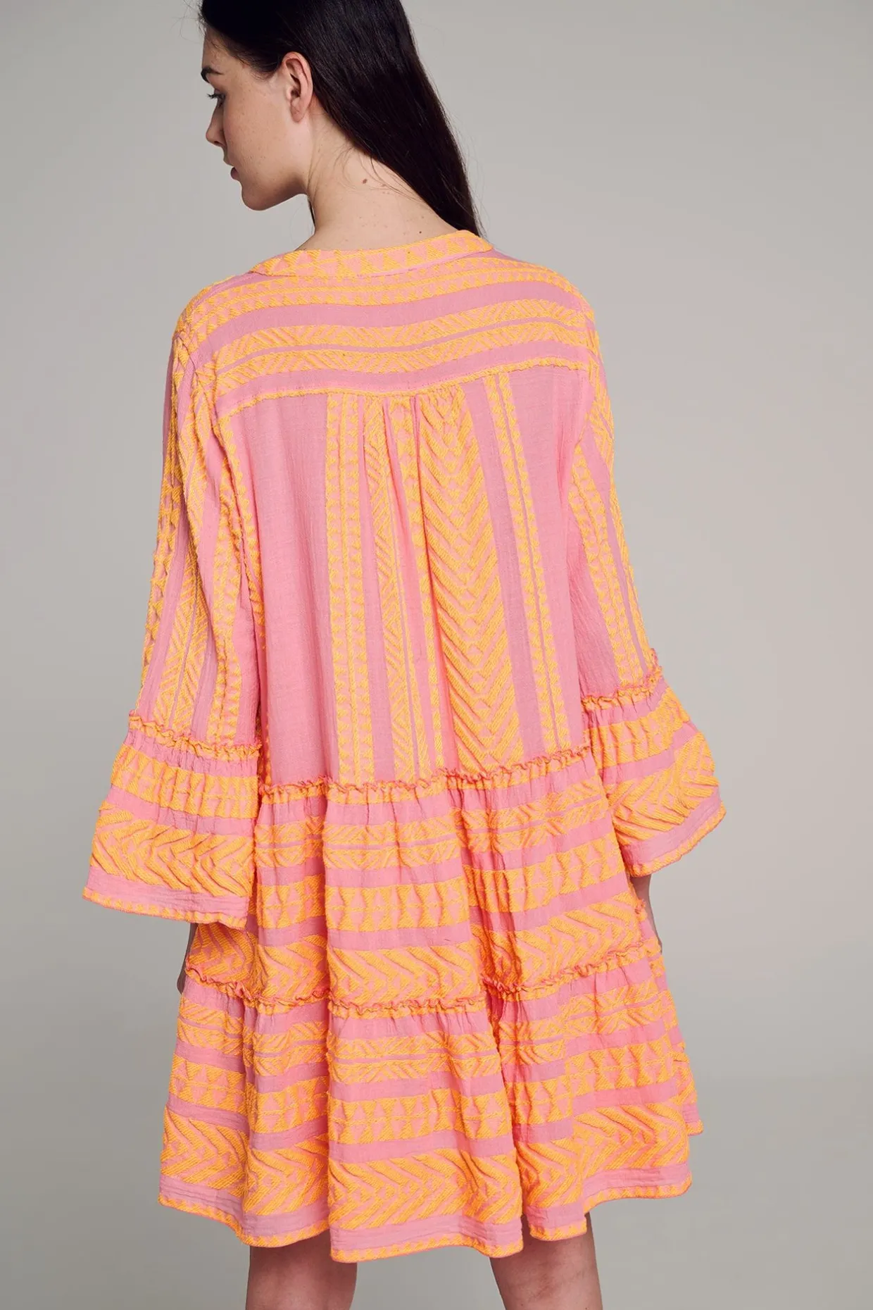 Devotion TWINS Ella Short-N.Lime-N.Or/Pink^Women Dresses