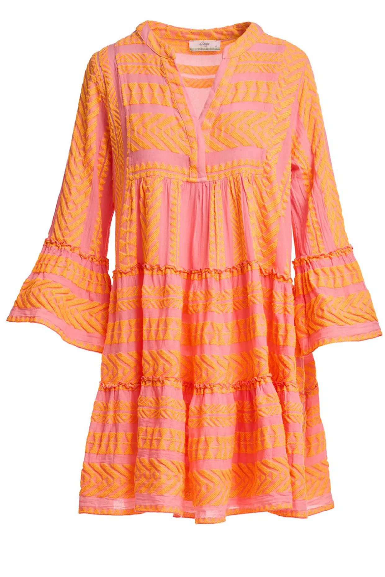 Devotion TWINS Ella Short-N.Lime-N.Or/Pink^Women Dresses