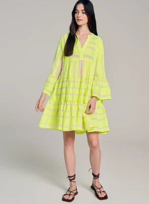 Devotion TWINS Ella Short-N.Lime/Offwhite^Women Dresses