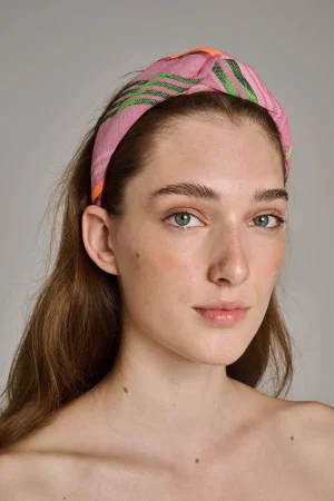 Devotion TWINS Twist Hairband-Pink/Orange^Women Accessoires